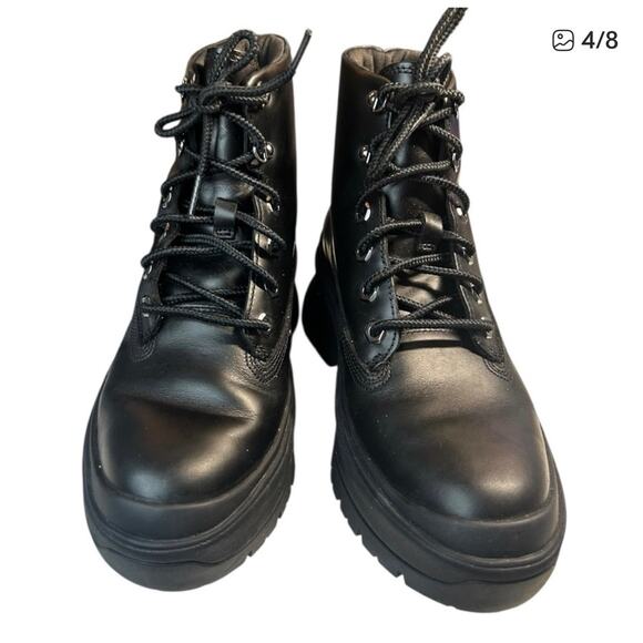 Timberland Roxie Lane Mid Lace Women's Boot - Black Full Grain - Size: 8.5 - Picture 5 of 7